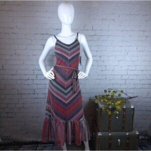 Rachel Rachel Roy Finn Chevron Waist Tie Dress XS